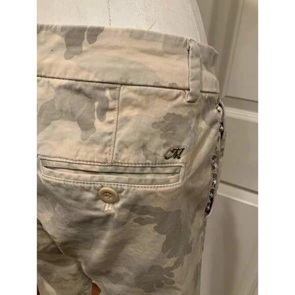 Mason’s Forte Dei Marmi Jaqueline Curvie Tan Camo Studded Pants, Size 42 (Italy) - Picture 7 of 10